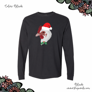 Christmas Spirit Chicken LONG SLEEVE T-Shirt (S-3XL) - Multiple Colors!