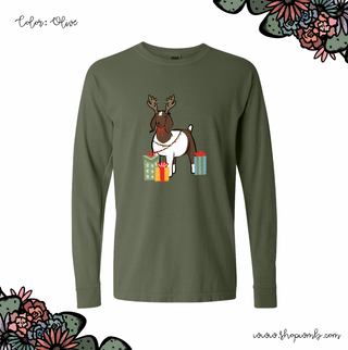 Reindeer Goat LONG SLEEVE T-Shirt (S-3XL) - Multiple Colors!