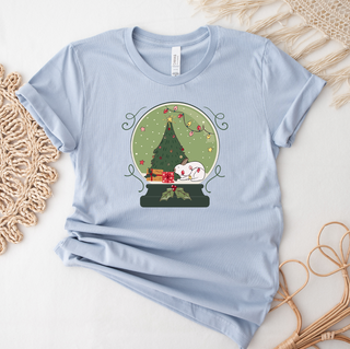 Green Snow Globe Rabbit T-Shirt (XS-4XL) - Multiple Colors!