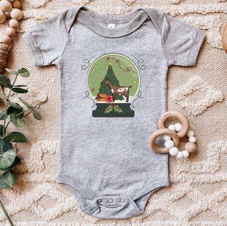 Green Snow Globe Dairy Goat One Piece/T-Shirt (Newborn - Youth XL) - Multiple Colors!