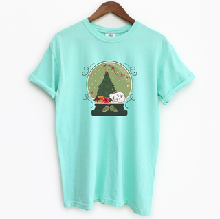 Green Snow Globe Rabbit ComfortWash/ComfortColor T-Shirt (S-4XL) - Multiple Colors!