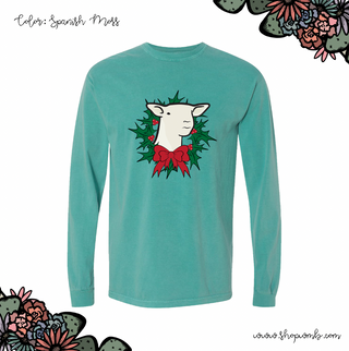 Southdown Christmas Wreath LONG SLEEVE T-Shirt (S-3XL) - Multiple Colors!