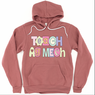 Pastel Teach Ag Mech Hoodie (S-3XL) Unisex - Multiple Colors!