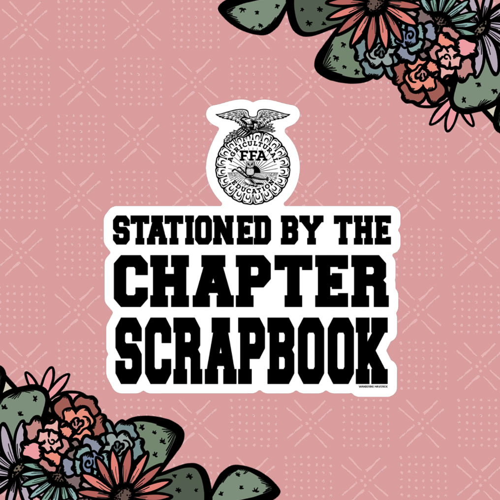 Stationed By The Chapter Scrapbook Sticker