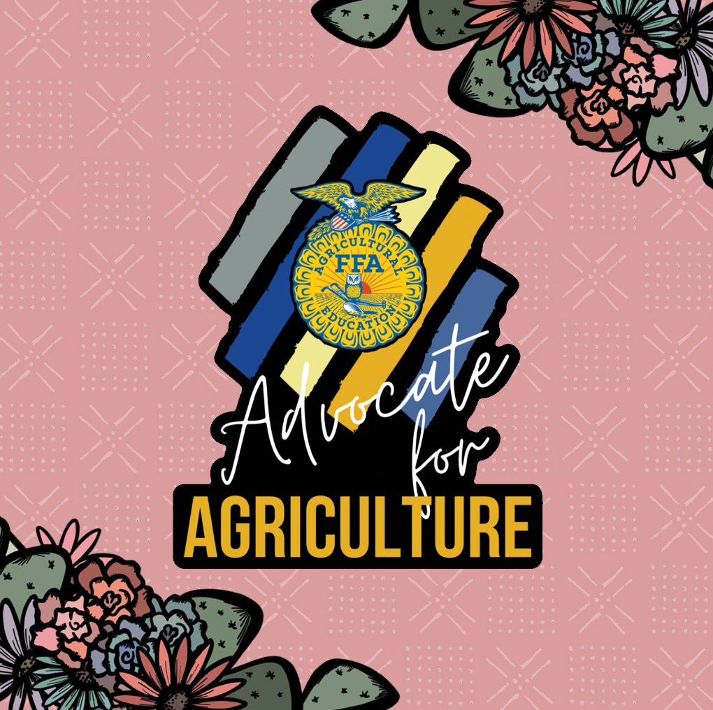 Emblem Colors Advocate For Agriculture Sticker