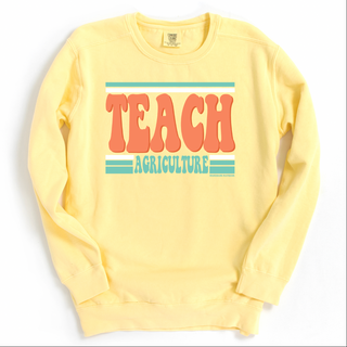 Retro Teach Agriculture Crewneck (S-3XL) - Multiple Colors!