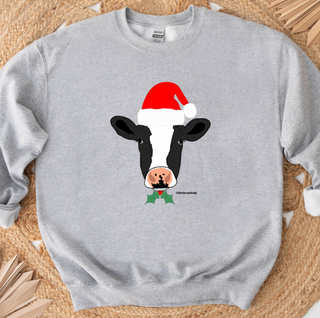 Christmas Spirit Dairy Cow Crewneck (S-3XL) - Multiple Colors!