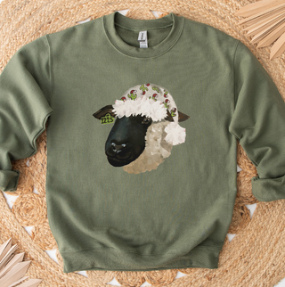 Santa Hat Lamb Crewneck (S-3XL) - Multiple Colors!