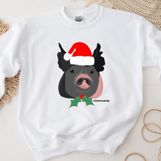 Christmas Spirit Pig Crewneck (S-3XL) - Multiple Colors!