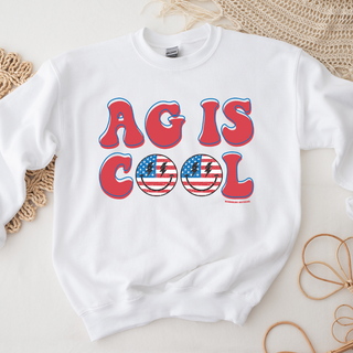 Patriotic Ag Is Cool Crewneck (S-3XL) - Multiple Colors!