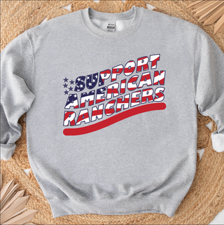 Patriotic Support American Ranchers Crewneck (S-3XL) - Multiple Colors!