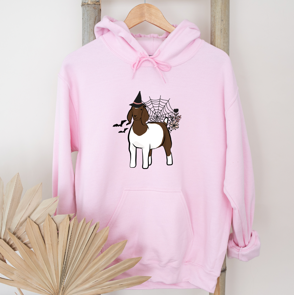 Floral Witch Goat Hoodie (S-3XL) Unisex - Multiple Colors!