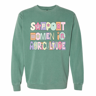 Pastel Support Women In Agriculture Crewneck (S-3XL) - Multiple Colors!