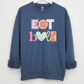 Pastel Eat Beef Crewneck (S-3XL) - Multiple Colors!