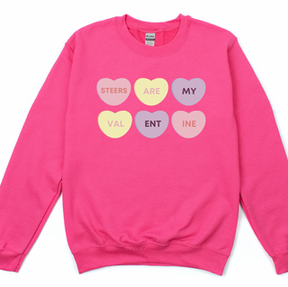 Steers Are My Valentine Crewneck (S-3XL) - Multiple Colors!