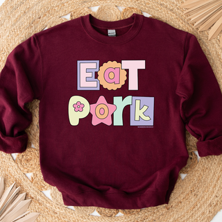 Pastel Eat Pork Crewneck (S-3XL) - Multiple Colors!