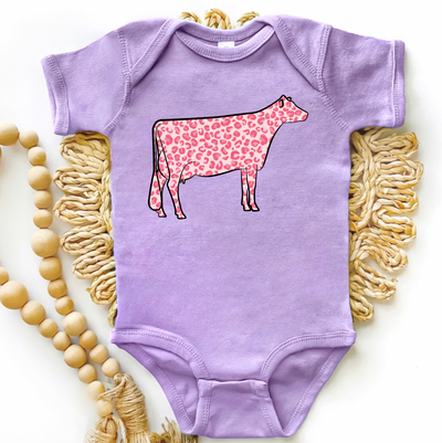 Pink Cheetah Dairy Cow One Piece/T-Shirt (Newborn - Youth XL) - Multiple Colors!