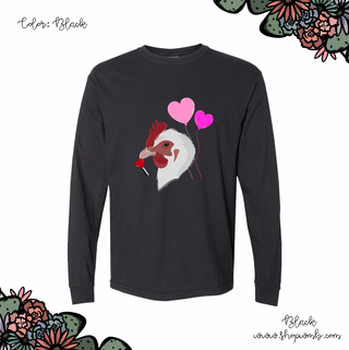 Love Struck Chicken LONG SLEEVE T-Shirt (S-3XL) - Multiple Colors!