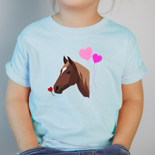 Love Struck Horse One Piece/T-Shirt (Newborn - Youth XL) - Multiple Colors!