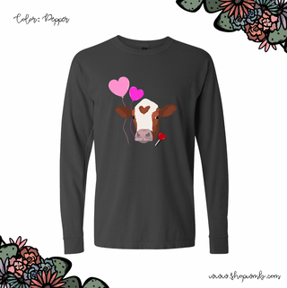 Love Struck Steer LONG SLEEVE T-Shirt (S-3XL) - Multiple Colors!