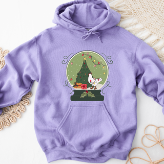 Green Snow Globe Chicken Hoodie (S-3XL) Unisex - Multiple Colors!