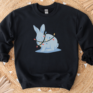 Rabbit Christmas Light Crewneck (S-3XL) - Multiple Colors!