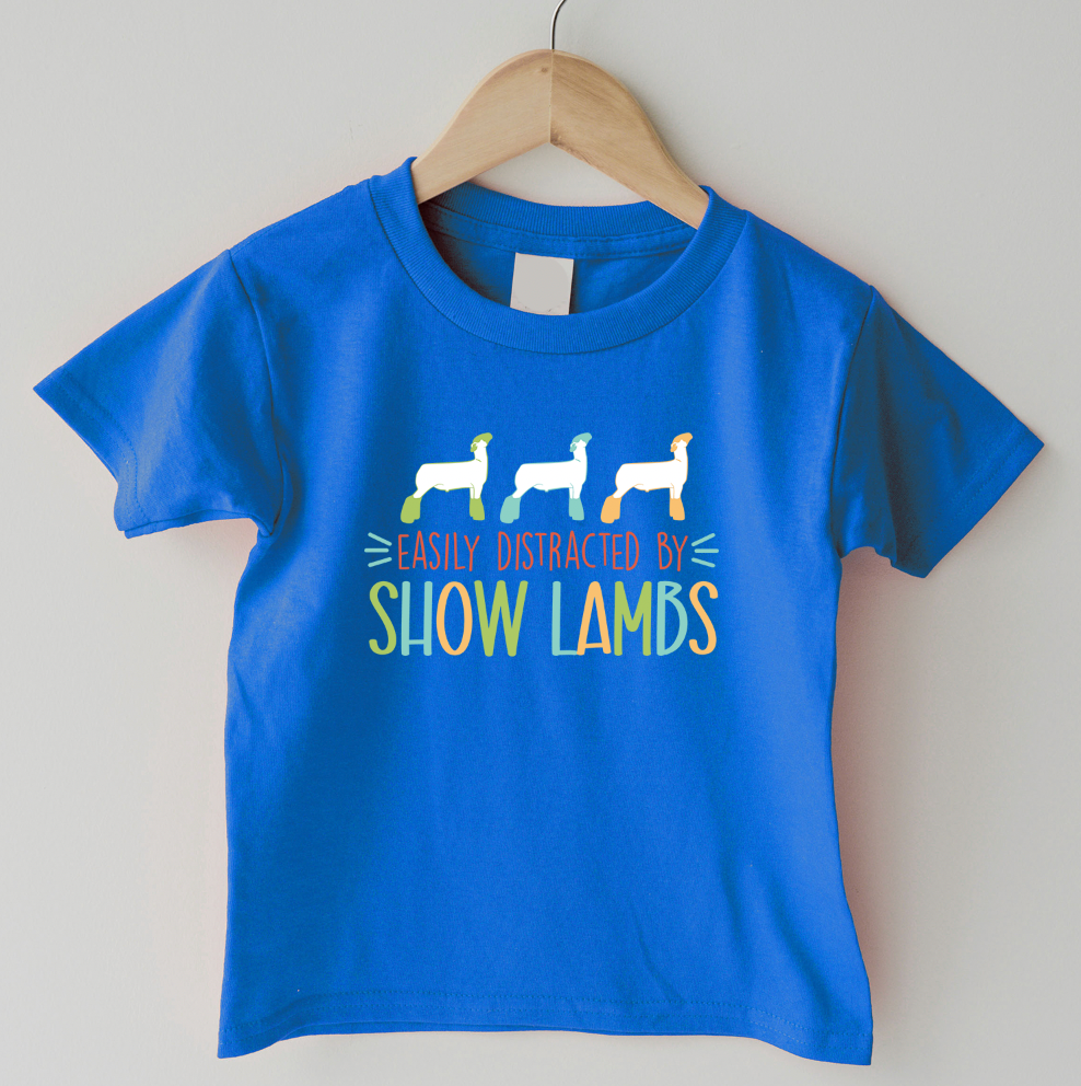 Easily Distracted By Show Lambs One Piece/T-Shirt (Newborn - Youth XL) - Multiple Colors!