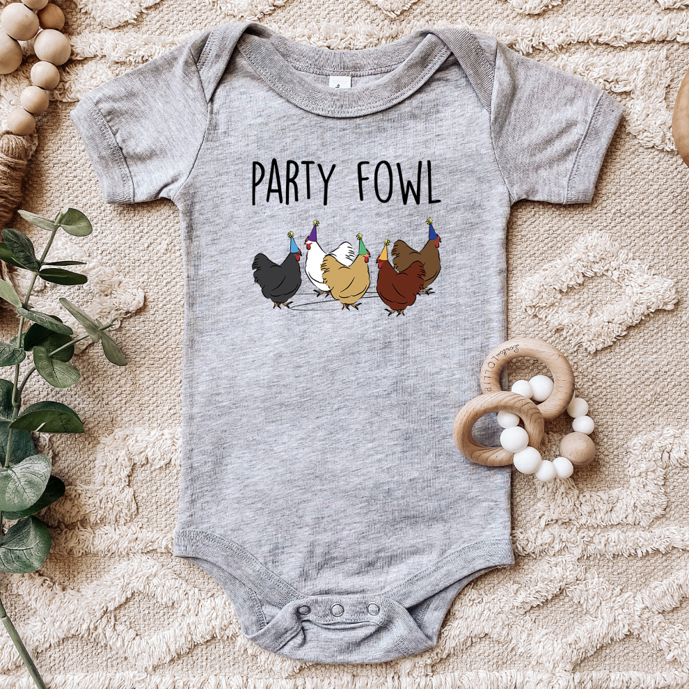 Party Fowl One Piece/T-Shirt (Newborn - Youth XL) - Multiple Colors!