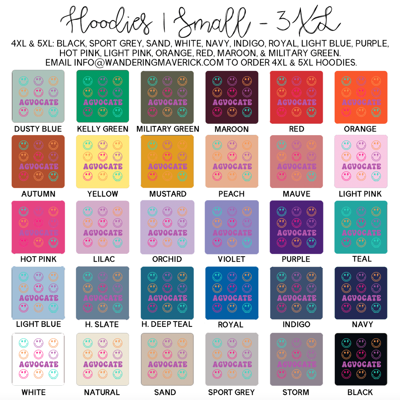 Retro Smile Agvocate Hoodie (S-3XL) Unisex - Multiple Colors!