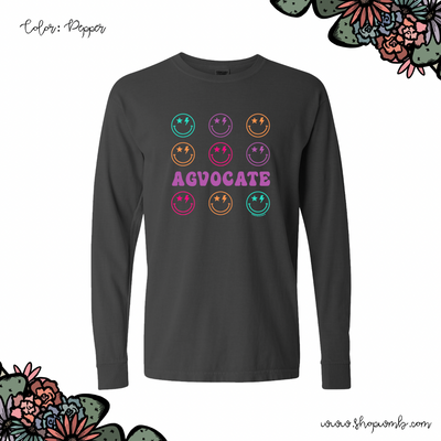 Retro Smile Agvocate LONG SLEEVE T-Shirt (S-3XL) - Multiple Colors!