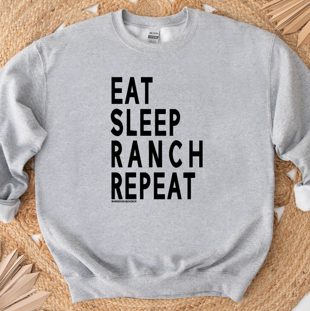 Eat Sleep Ranch Repeat Crewneck (S-3XL) - Multiple Colors!