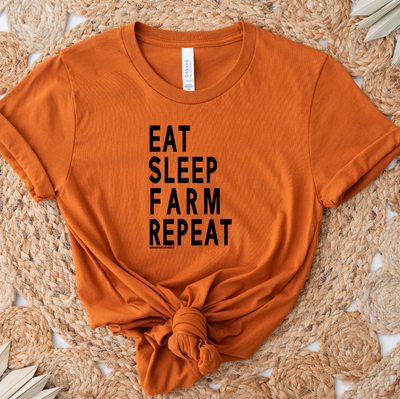Eat Sleep Farm Repeat T-Shirt (XS-4XL) - Multiple Colors!