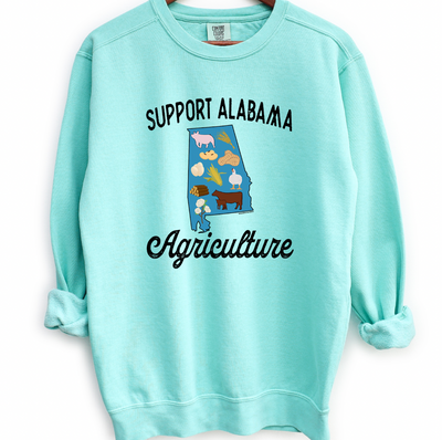 Support Alabama Agriculture Crewneck (S-3XL) - Multiple Colors!