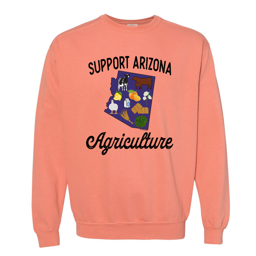 Support Arizona Agriculture Crewneck (S-3XL) - Multiple Colors!