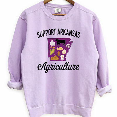 Support Arkansas Agriculture Crewneck (S-3XL) - Multiple Colors!