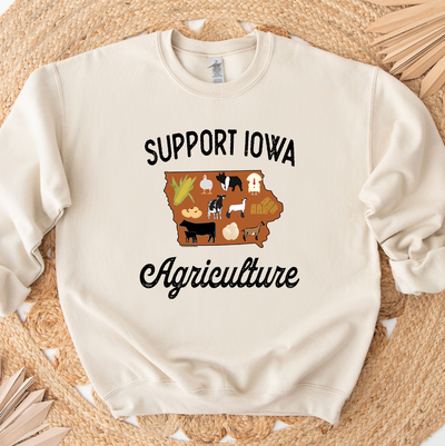 Support Iowa Agriculture Crewneck (S-3XL) - Multiple Colors!