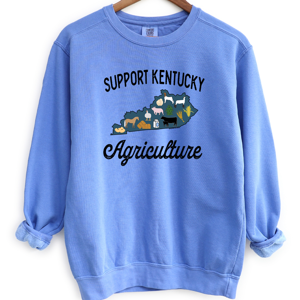 Support Kentucky Agriculture Crewneck (S-3XL) - Multiple Colors!