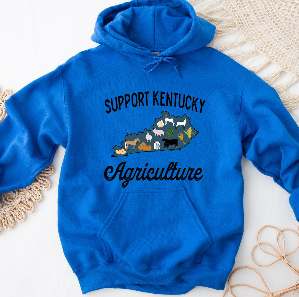 Support Kentucky Agriculture Hoodie (S-3XL) Unisex - Multiple Colors!
