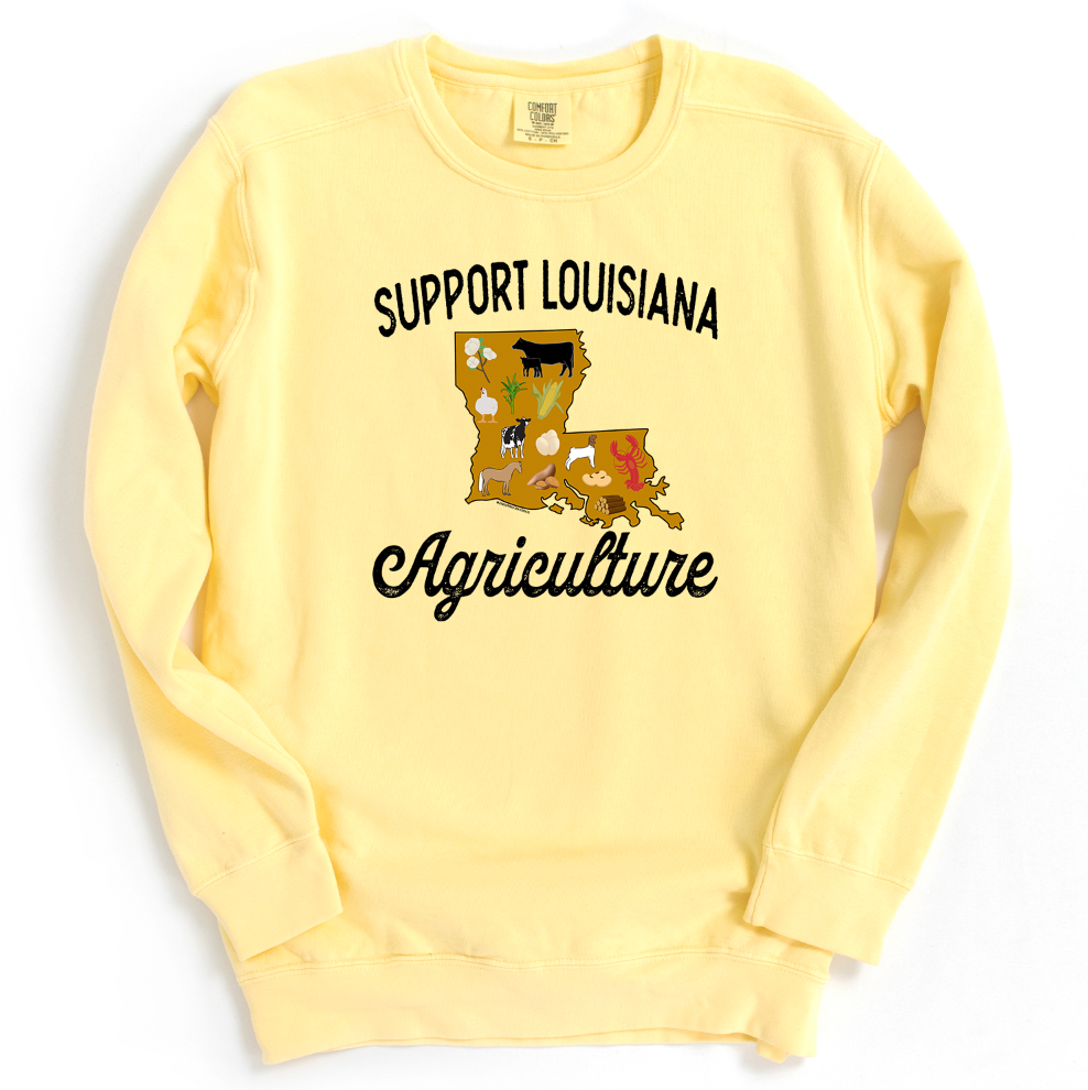 Support Louisiana Agriculture Crewneck (S-3XL) - Multiple Colors!
