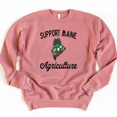 Support Maine Agriculture Crewneck (S-3XL) - Multiple Colors!
