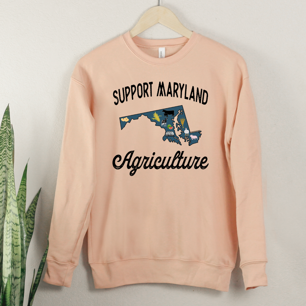 Support Maryland Agriculture Crewneck (S-3XL) - Multiple Colors!