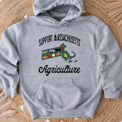 Support Massachusetts Agriculture Hoodie (S-3XL) Unisex - Multiple Colors!