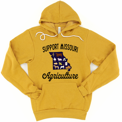 Support Missouri Agriculture Hoodie (S-3XL) Unisex - Multiple Colors!