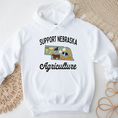 Support Nebraska Agriculture Hoodie (S-3XL) Unisex - Multiple Colors!