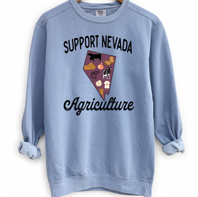 Support Nevada Agriculture Crewneck (S-3XL) - Multiple Colors!
