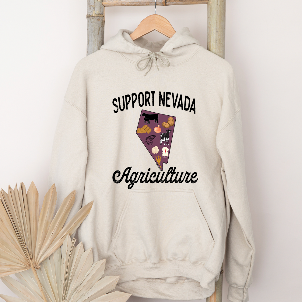 Support Nevada Agriculture Hoodie (S-3XL) Unisex - Multiple Colors!