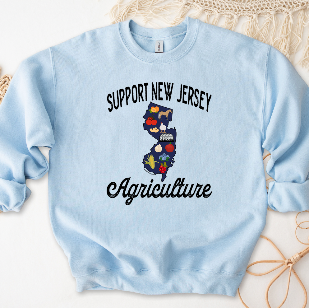 Support New Jersey Agriculture Crewneck (S-3XL) - Multiple Colors!