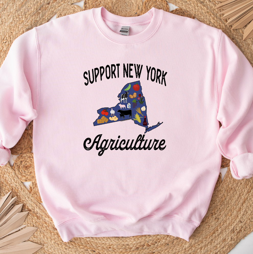 Support New York Agriculture Crewneck (S-3XL) - Multiple Colors!