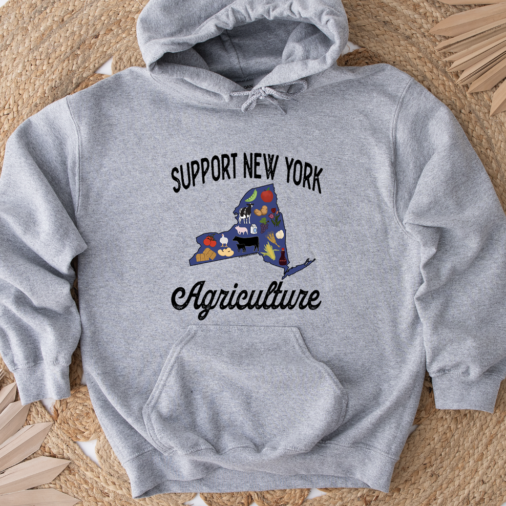 Support New York Agriculture Hoodie (S-3XL) Unisex - Multiple Colors!