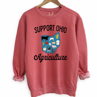 Support Ohio Agriculture Crewneck (S-3XL) - Multiple Colors!
